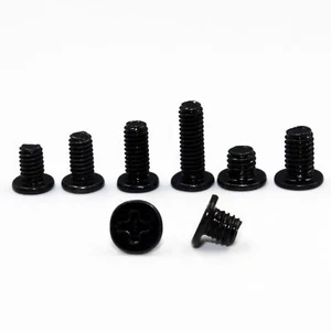 M1.4 M2 M2.5 M3 Negro Phillip Oblea Cabeza Plana Tornillo Máquina Laptop Notebook - Imagen 1 de 8