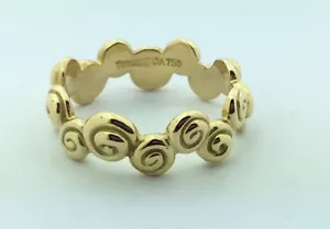 Anillo de oro amarillo de 18 quilates de diseñador Tiffany & Co. para damas pieza familiar talla 5 1/2 - Imagen 1 de 3