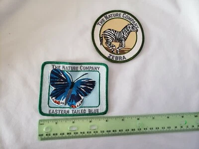 2 Pc.  Nature Company Collector Patches: Zebra & Eastern Tailed Blue Butterfly  - Image 1 of 4