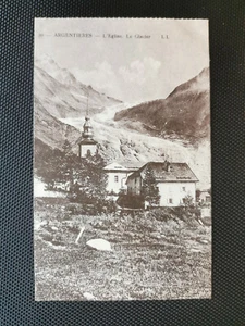 CPA 74 ARGENTIERES - L'Eglise - Le Glacier - Bild 1 von 2