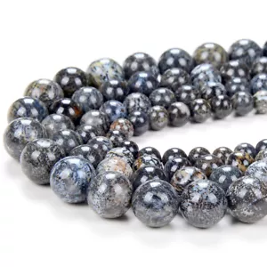 Dendritic Opal AAA Round 4MM 5MM 6MM 7MM 8MM 9MM 10MM 11MM 12MM Beads(D205 D206) - Picture 1 of 3