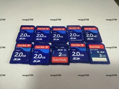 10PCS   SANDISK SD  2GB   CARD memory card - Image 1 of 2