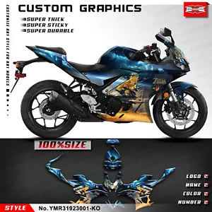 Kungfu Graphics Motorcycle Sticker for Yamaha YZF-R3 2019 2020 2021 2022 2023 - Foto 1 di 8