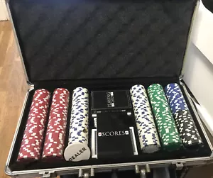 More details for poker set texas holdem 300 piece chips sets with aluminum case small blind games
