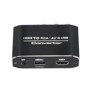 5V 1080P HDMI to RCA Converter Adapter AV/CVSB L/R Video Box Support NTSC PAL - Picture 1 of 7