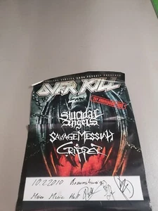 Overkill Tourposter mit original Autogrammen 10.02.2010 Braunschweig. - Bild 1 von 1
