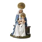 Madonna and Baby Jesus Seated Figurine 6"H Hummel Inspired Virgin Mary and Child