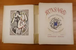 Ronsard Illustrations de C. Picart Le Doux - Editions Sodac 1947 Limited Edition - Bild 1 von 22
