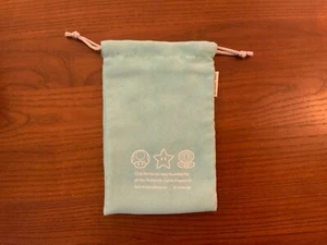 Official Club Nintendo Japan Reward 3DS Drawstring Pouch - Light Teal/Turquoise - Picture 1 of 3