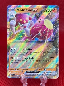 Juego de cartas coleccionables Pokémon Medicham EX 080/142 S&V corona estelar doble raro inglés 2024 casi nuevo - Imagen 1 de 2