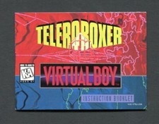 1995 Nintendo Virtual Boy Teleroboxer Game Manual Only Instruction Booklet Guide