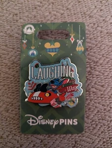 2023-Pin especial de trineo de nave espacial Lilo's Stitch Holiday Laughing All The Way-NUEVO EN PAQUETE - Imagen 1 de 2