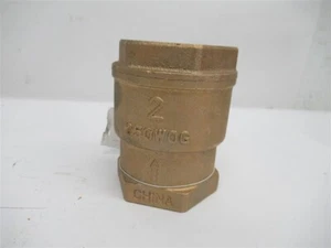 Milwaukee Valve UP548T 2 , Ultra Pure 2"FNPT Spring Check Valve ,250 WOG ,Bronze - Picture 1 of 3