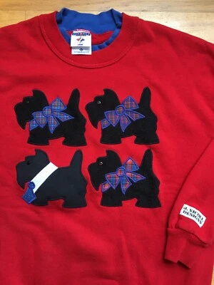 Sudadera Vintage Scotty Dog Jerzees Años 90 J Nicoll Designs Talla Grande Foto 1 de 3