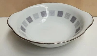 Noritake China Arroyo Cereal Bowl Pn6318 c1962-66 Made in Japan Silver Trim 17cm - image 1 of 4