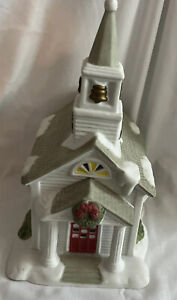 Partylite "The Church" Tea Light Candle Holder Christmas Winter Village (P0428)