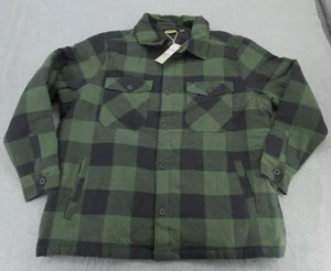 NWT Adventuridge Shacket Mens XL Green Plaid Long Sleeve Quilted Button Up NEW - Picture 1 of 14