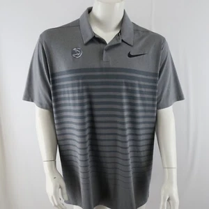 Nike Golf Atlanta Hawks Polo Shirt Mens XL Standard Fit Dri Fit Gray - Picture 1 of 7