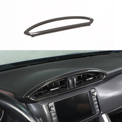 Cubierta de ventilación central de fibra de carbono real para Subaru BRZ Scion FR-S GT86 2013-2020 Foto 1 de 4