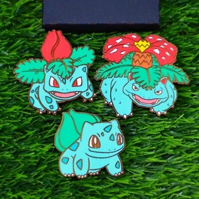 Imán Pokémon Madera, Bulbasaur, Ivysaur, Venusaur, Anime Personalizado Geek & Nerd Foto 1 de 4