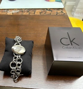 Calvin Klein Silver Colour Chain bracelet watch - Picture 1 of 8