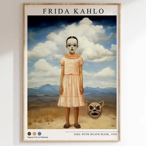 Frida Kahlo Print, , Famous Artist Prints, Exhibition Poster, Classical Art - Picture 1 of 8