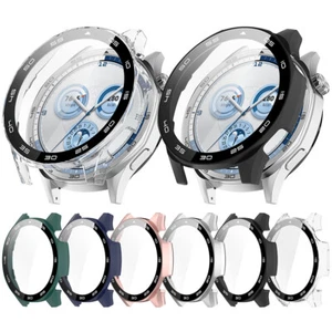 PC + szkło hartowane obudowa zegarka etui ochronne do HUAWEI Watch GT5 46MM - Zdjęcie 1 z 21