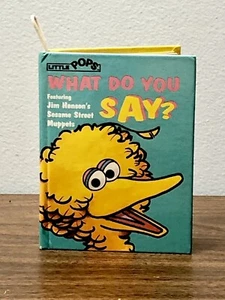 RARE - Sesame Street Little Pop Up Book - What Do You Say? - Rick Wetzel Muppets - Picture 1 of 13