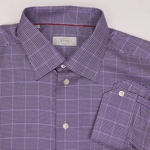 Camisa de vestir Eton Classic para hombre a cuadros micro patrones 3XL - 17 - Imagen 1 de 6