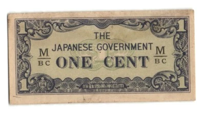 Malasia ocupación japonesa 1 centavo 1942 XF Foto 1 de 2