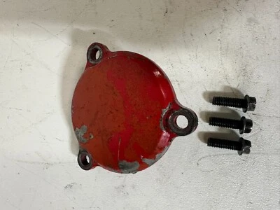 Cubierta de tapa de filtro de aceite Honda XL600R 1986 stock OEM rojo XL 600 R 600R Foto 1 de 4