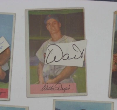 1954 Bowman Baseball card - #7 Walt Dropo, autographed, Detroit Tigers - Image 1 of 2