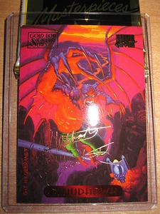 CARTE MARVEL MASTERPIECE GOLD FOIL SIGNATURE SERIES 1994 N°16 BLOODHAWK MINT  - Picture 1 of 2