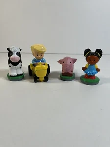 Fisher Price Little People App Tivity Lot 4 Action Figures Chunky Toys Animals - Picture 1 of 8