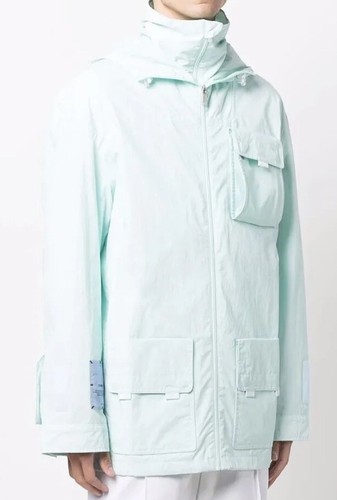 ALEXANDER MCQUEEN Giacca multitasche nuova con etichette MCQ UV Reactive brezza marina taglia S