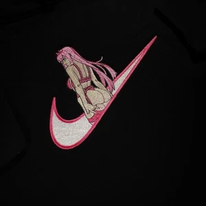 Personalizado Anime Zero Two Rin Tohsaka Bordado Cuello Redondo Sudadera con Capucha Camiseta - Imagen 1 de 10