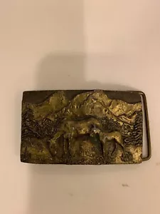 Colorado Rocky Mountain Solid Brass Belt Buckle Special Cast 1979 USA. - Picture 1 of 11