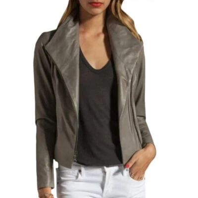 Vince Chaqueta Bomber Gris Claro XS Distressed Foto 1 de 4