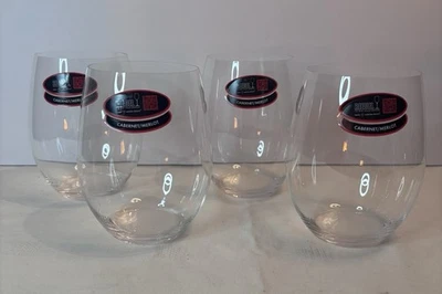 Juego de 4 copas sin tallo de vino tinto Riedel nuevas en caja Foto 1 de 3