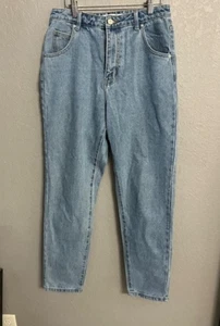 By Egreis Damen Jeans Blau Denim Baumwollmischung Tapered Regular Freizeit Gr. M - Bild 1 von 4