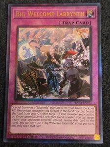 Big Welcome Labrynth Prismatic Ultimate Rare RA04-DE104 Yugioh - Bild 1 von 1
