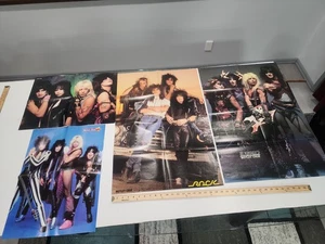 Lot 4 Vintage Motley Crue Poster Zustand siehe Bilder - Bild 1 von 6
