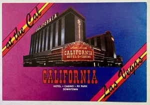Vintage Downtown Las Vegas At the Cal California Hotel Casino Unposted 6 x 4 - Picture 1 of 2
