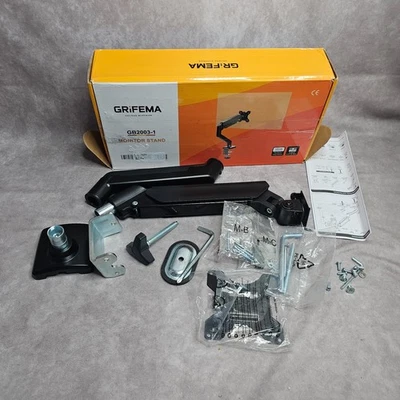 GRIFEMA GB2003-1 Monitor Arm Desk Mount VESA 75x75 100x100 – Missing Screws - Image 1 of 4