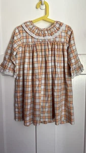 Girl’s Size 5 Shrimp and Grits Gingham Plaid Dress - Picture 1 of 3
