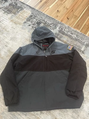 Chaqueta con Capucha Snap-on Tools Para Hombre Peso Medio Cremallera Completa Negra/Gris Talla 4XL Foto 1 de 4