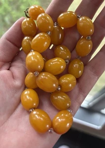 BEAUTIFUL VINTAGE BAKELITE CLASSIC ART DECO NECKLACE 51g. - Picture 1 of 11