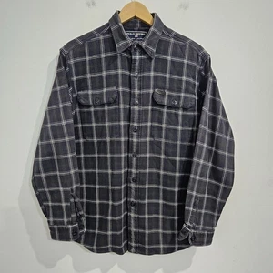 Camisa Polo Deportiva Ralph Lauren De Colección 100% Algodón Franela a Cuadros M Peso Pesado - Imagen 1 de 12