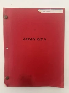KARATE KID II -  Original Production Used Shooting Script Macchio Morita RARE! - Picture 1 of 7