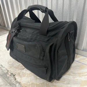 TUMI Alpha Sport Duffle Bag 15” Weekender Carry On Travel Ballistic Canvas Black - Picture 1 of 10